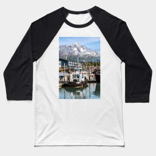 Mountains and Boats Baseball T-Shirt